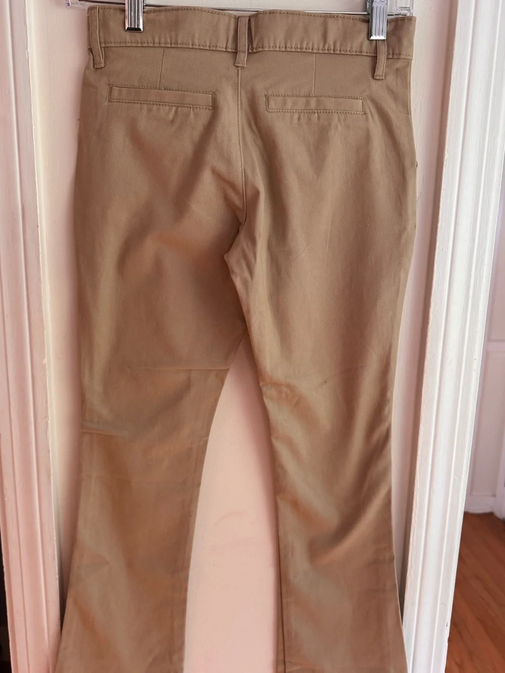 Old Navy Girls School Uniform Bootcut Pants Bundle (2 Pack) Size 10 Khaki
